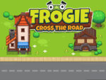 Frogei crosses the road