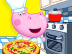 Hippopotamus pizza machine