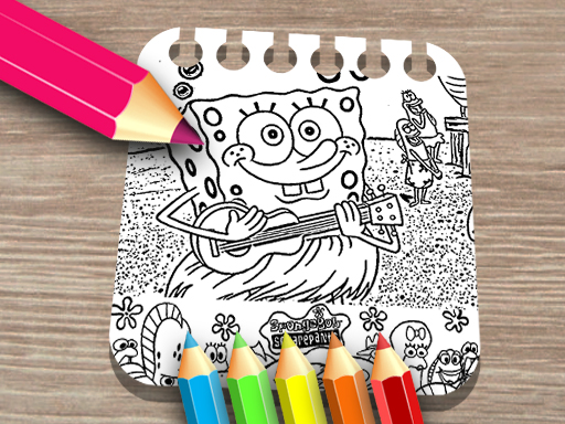 Image Sponge on the Run Coloring Book