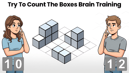 Try counting boxes Brain training
